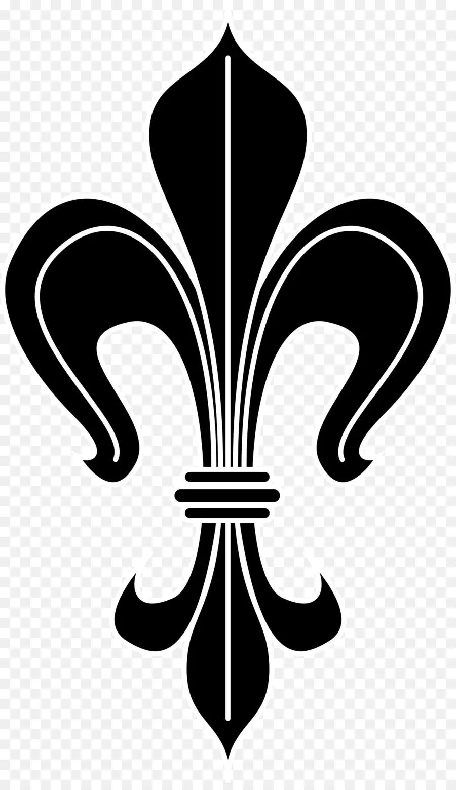 Fleur De Lis，Hitam PNG