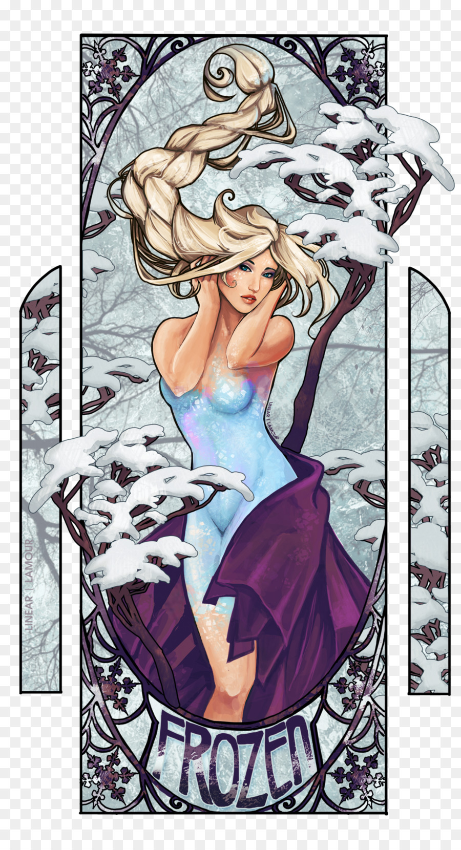 Karakter Beku，Elsa PNG