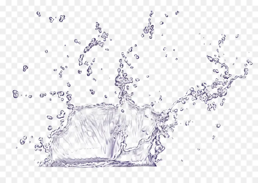 Percikan Air，Droplet PNG