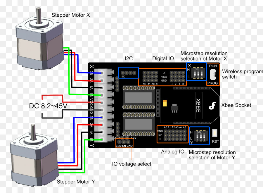 Motor Stepper，Sirkuit PNG