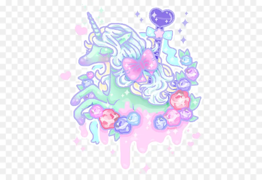 Unicorn，Pastel PNG