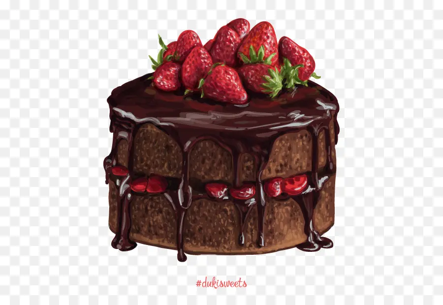 Kue Cokelat，Kue Ulang Tahun PNG