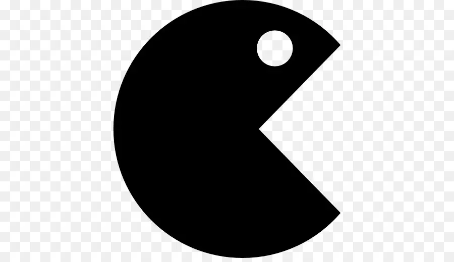 Pac Man，Hitam PNG