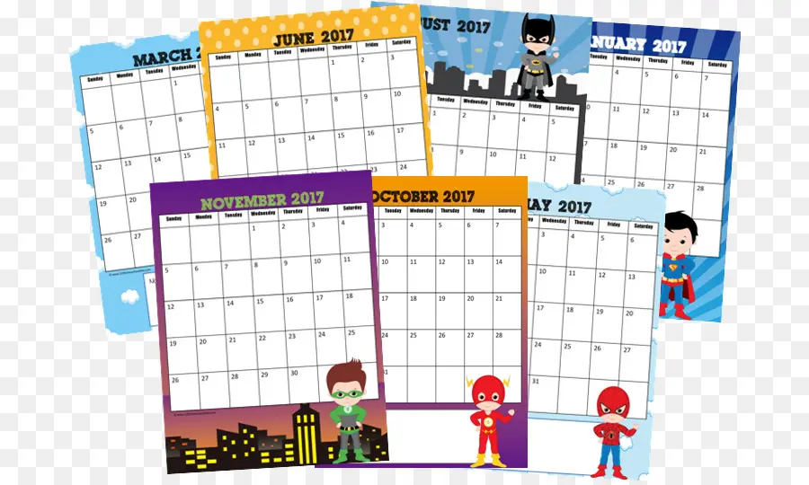 Kalender Pahlawan Super，Tanggal PNG