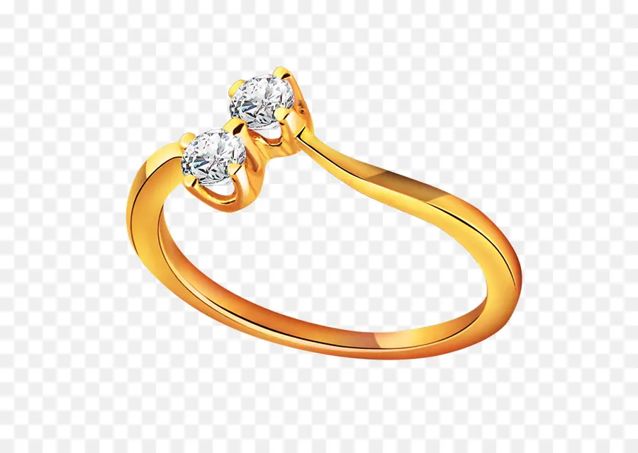 Cincin Berlian，Emas PNG