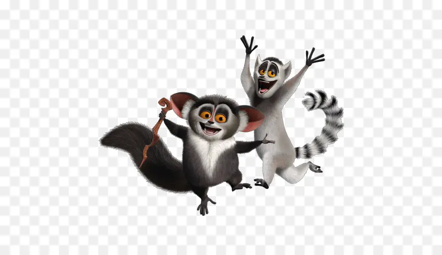 Lemur Animasi，Kartun PNG