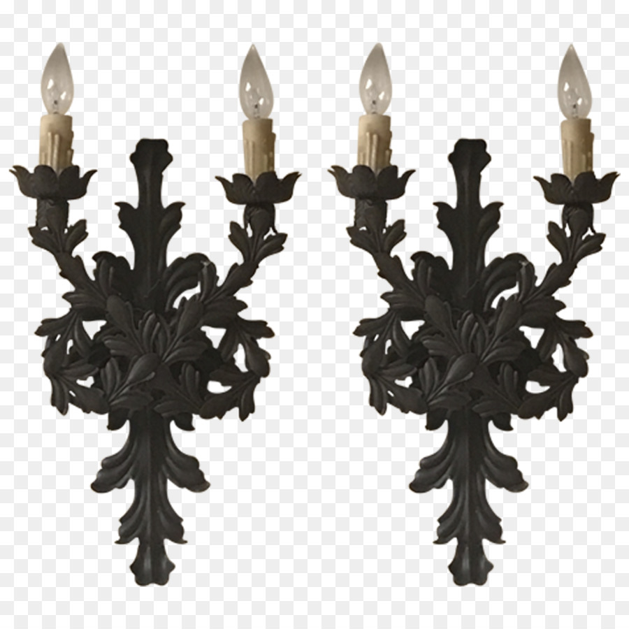 Sconce Dinding Hitam，Dekoratif PNG