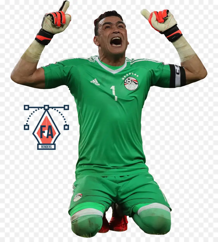 Kiper Sepak Bola，Seragam Hijau PNG