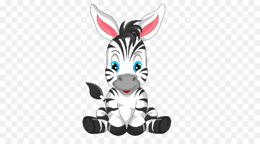 Kartun Zebra，Imut Imut PNG