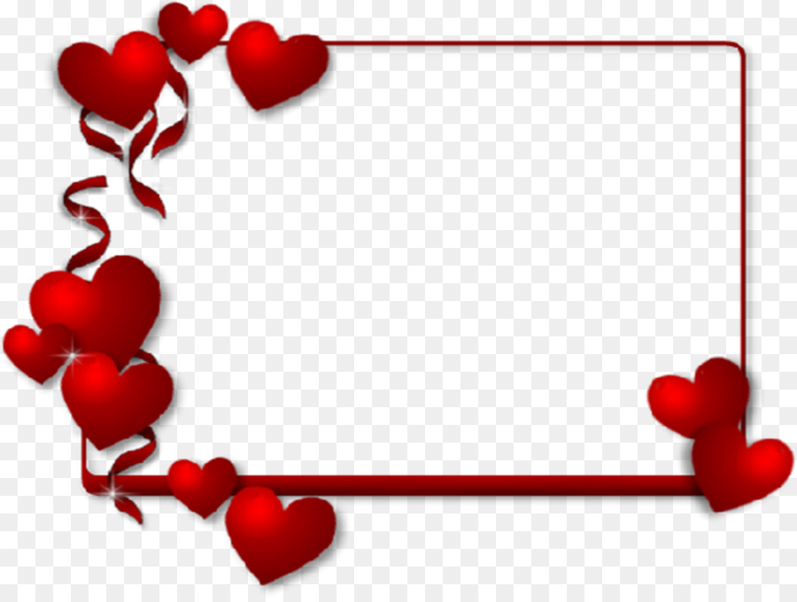 Hari Valentine  Bingkai  Foto Jantung gambar png