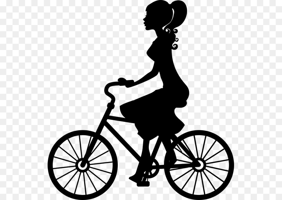 Sepeda Bersepeda Siluet gambar png