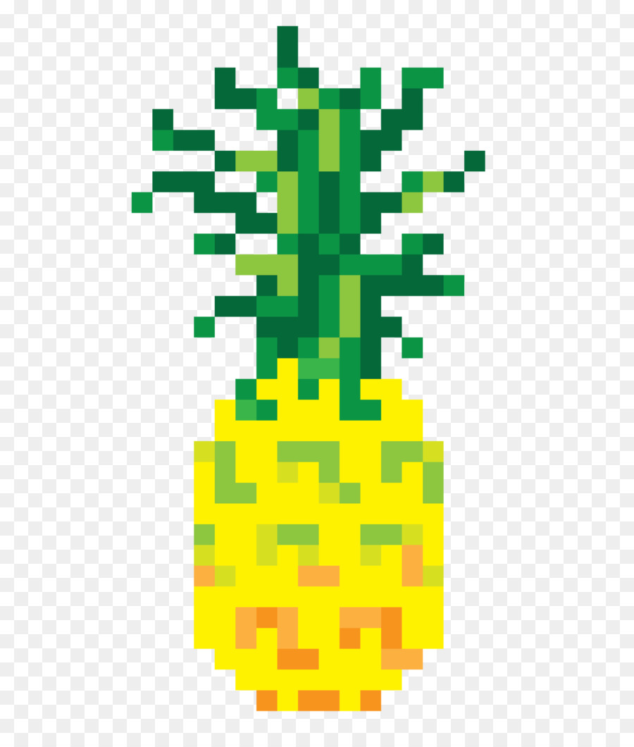 Nanas Piksel，Seni Piksel PNG