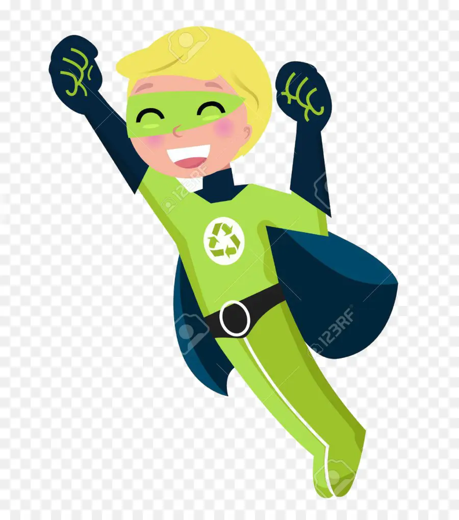 Super Hero，Hijau PNG