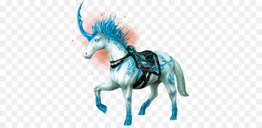 Unicorn Biru，Mitos PNG