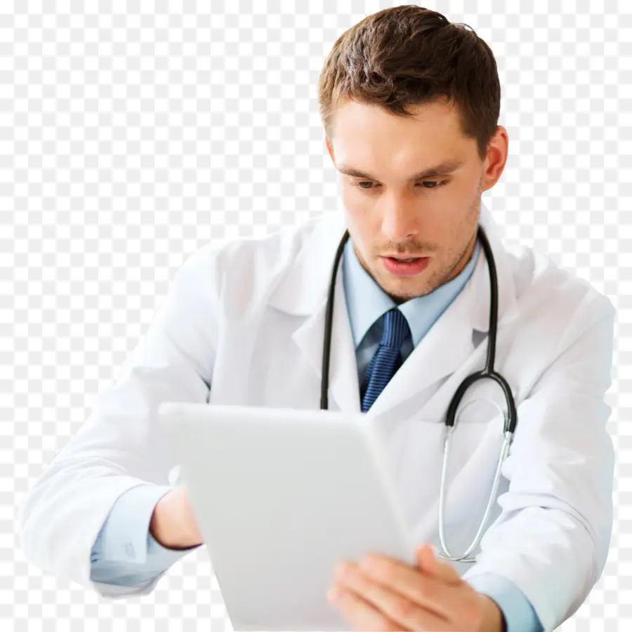 Dokter Dengan Tablet，Medis PNG