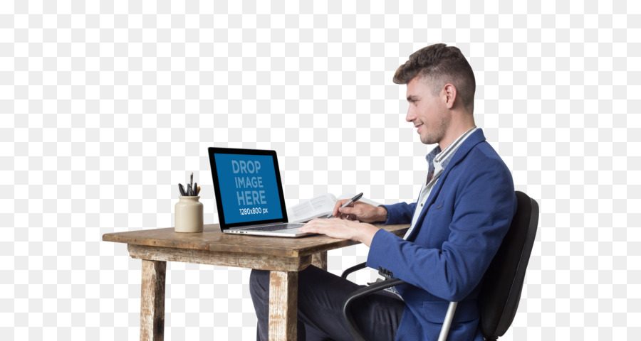 Manusia Bekerja，Laptop PNG