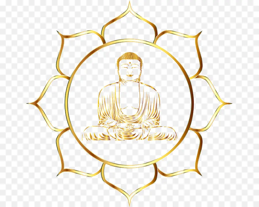 Sutra Bunga Teratai，Golden Buddha PNG