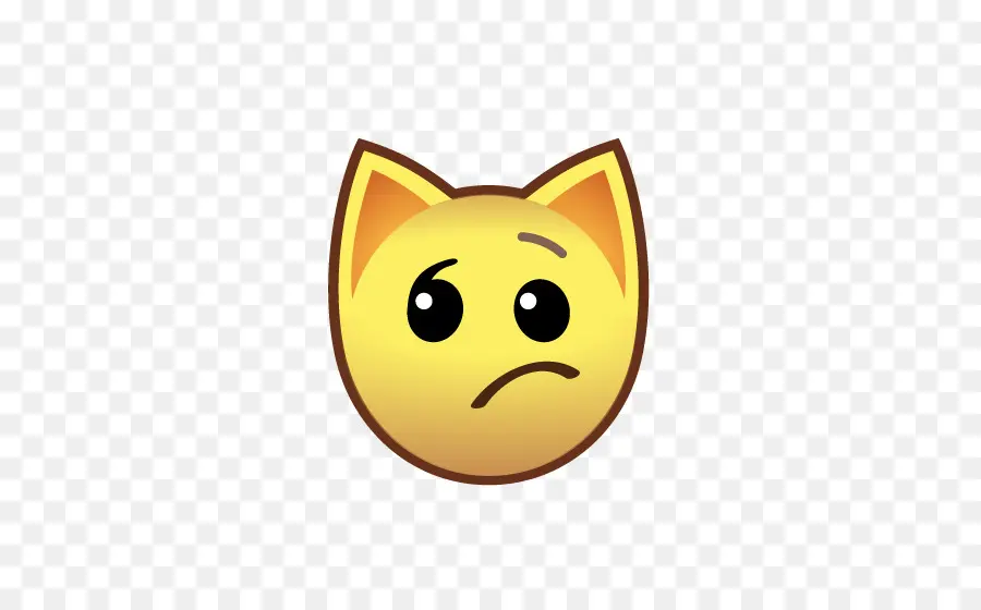 Emoji Kucing Memerah，Imut Imut PNG