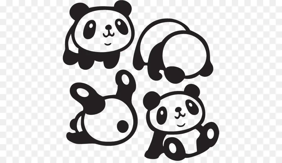 Panda，Imut Imut PNG