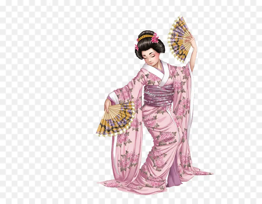 Geisha Dalam Kimono，Geisha PNG