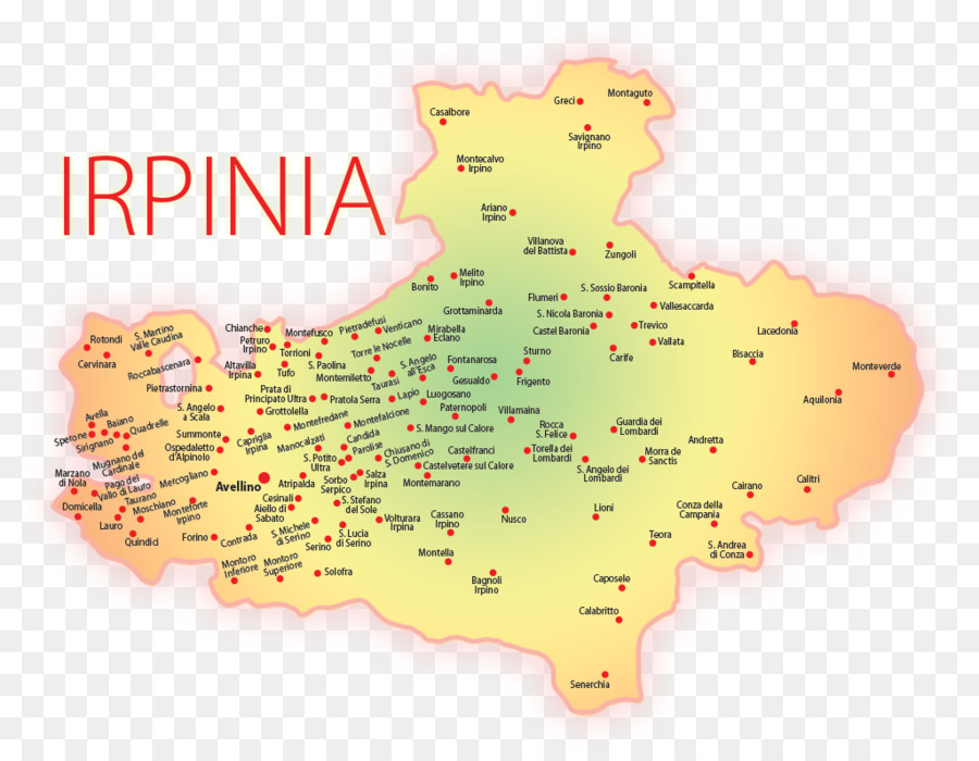 Peta Irpinia，Italia PNG