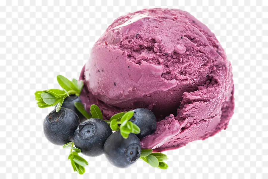 Es Krim Blueberry，Hidangan Penutup PNG