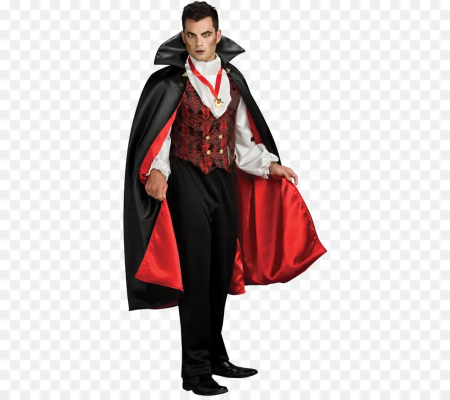 Kostum Vampir，Hallowen PNG