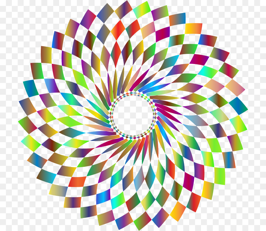 Spiral Berwarna Warni，Desain PNG