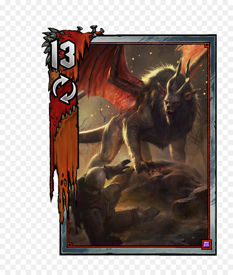 Gwent The Witcher Permainan Kartu，Manticore PNG