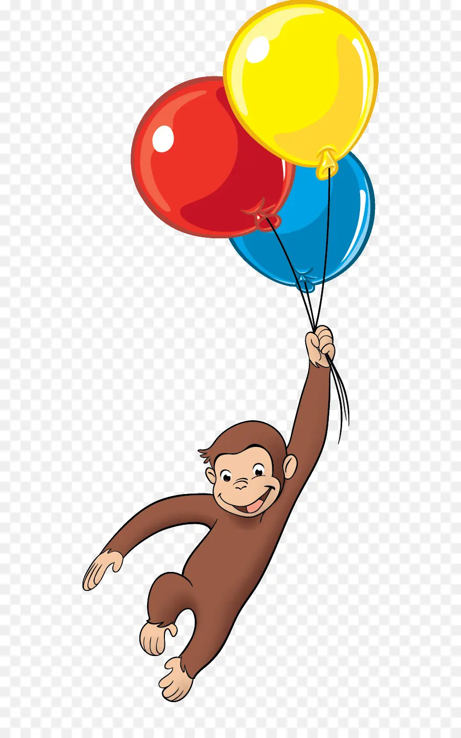 Curious George，Balon PNG