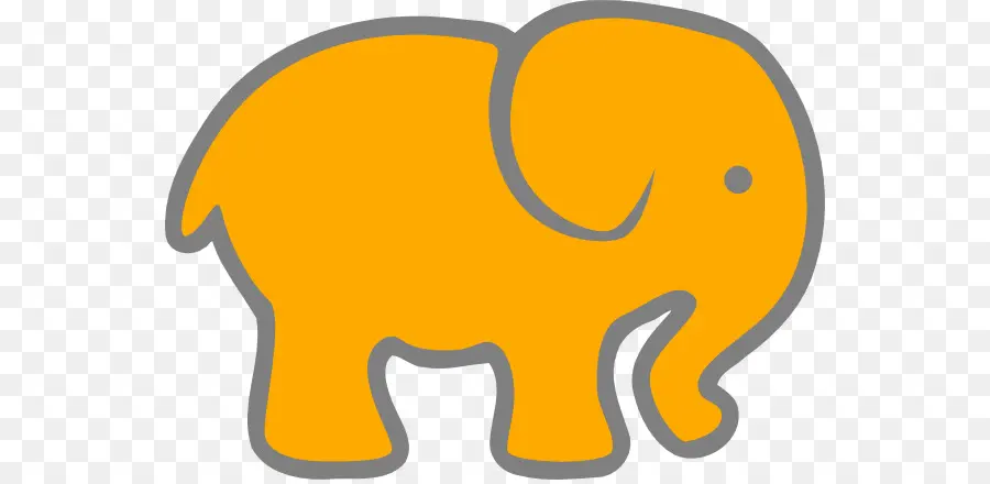 Gajah Kuning，Kartun PNG