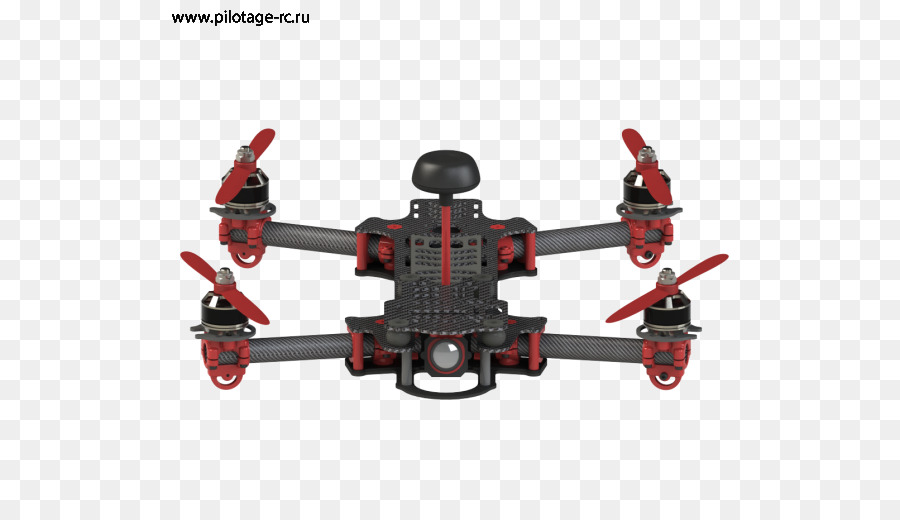 Drone Baling Baling Merah，Quadcopter PNG