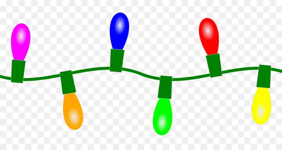 Lampu Natal，Berwarna Warni PNG