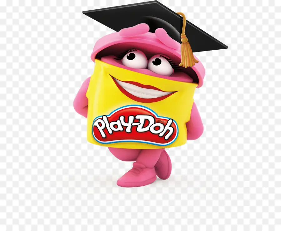 Karakter Play Doh，Topi Wisuda PNG