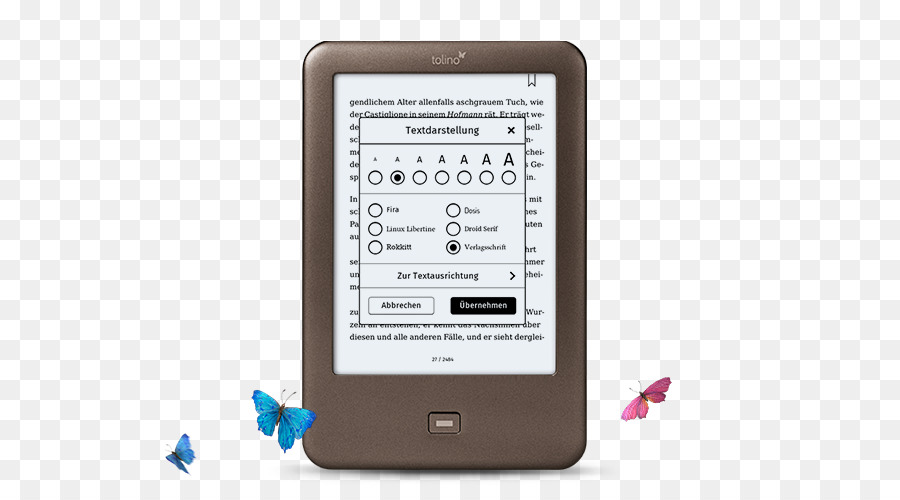 Perbandingan Ereaders，Tolino PNG