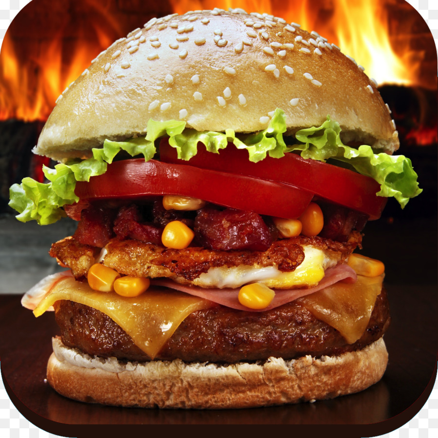 Burger Keju，Vegetarian Burger PNG