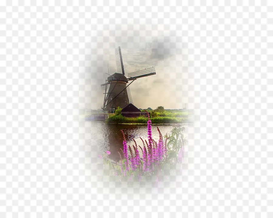 Kincir Angin，Kincir Angin Di Kinderdijk PNG