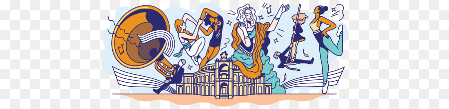 Semper Opera House Dresden，Google Doodle PNG