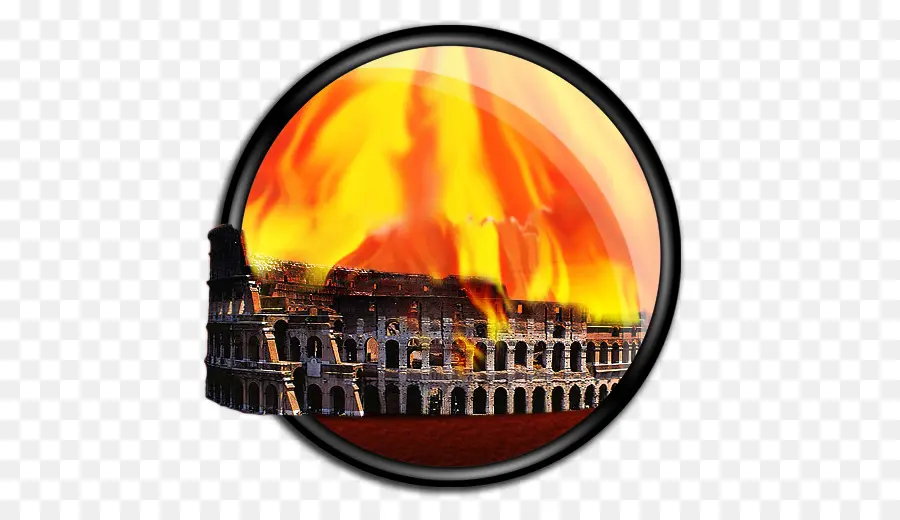 Colosseum Yang Terbakar，Api PNG