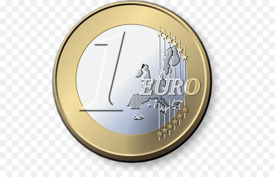 1 Koin Euro，Koin PNG