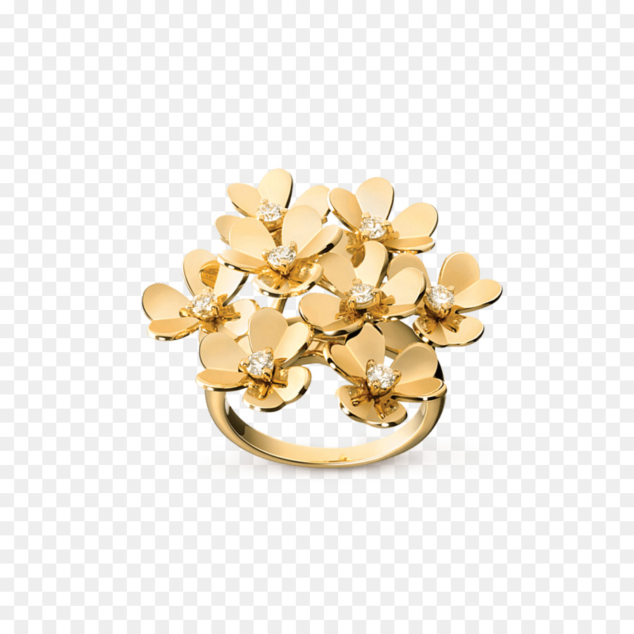 Cincin Emas，Desain Bunga PNG