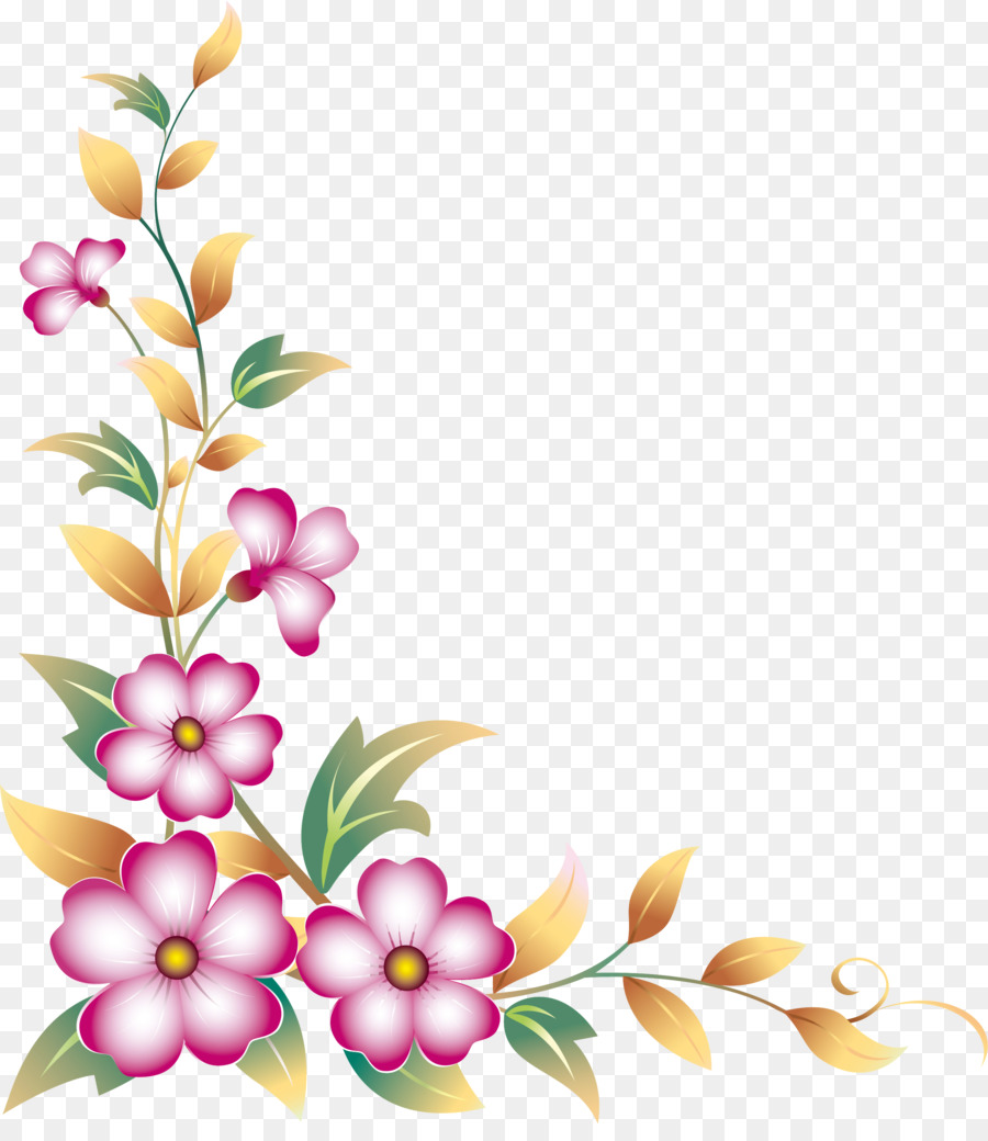 Ilustrasi Bunga Bunga Desain Bunga Gambar Png