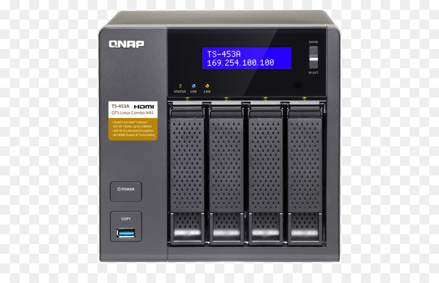 Qnap Ts453a，Sistem Penyimpanan Jaringan PNG