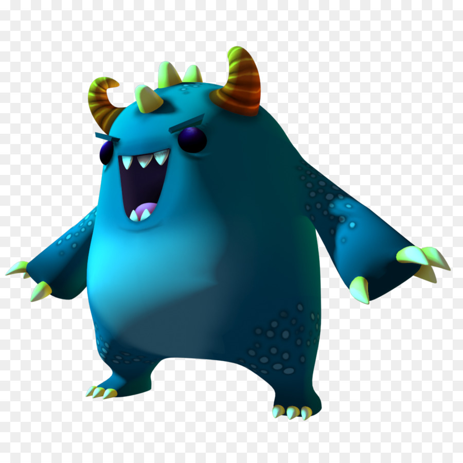 Monster Biru，Kartun PNG