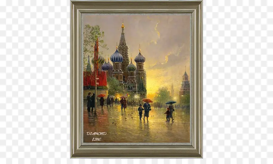 Lukisan，Red Square PNG
