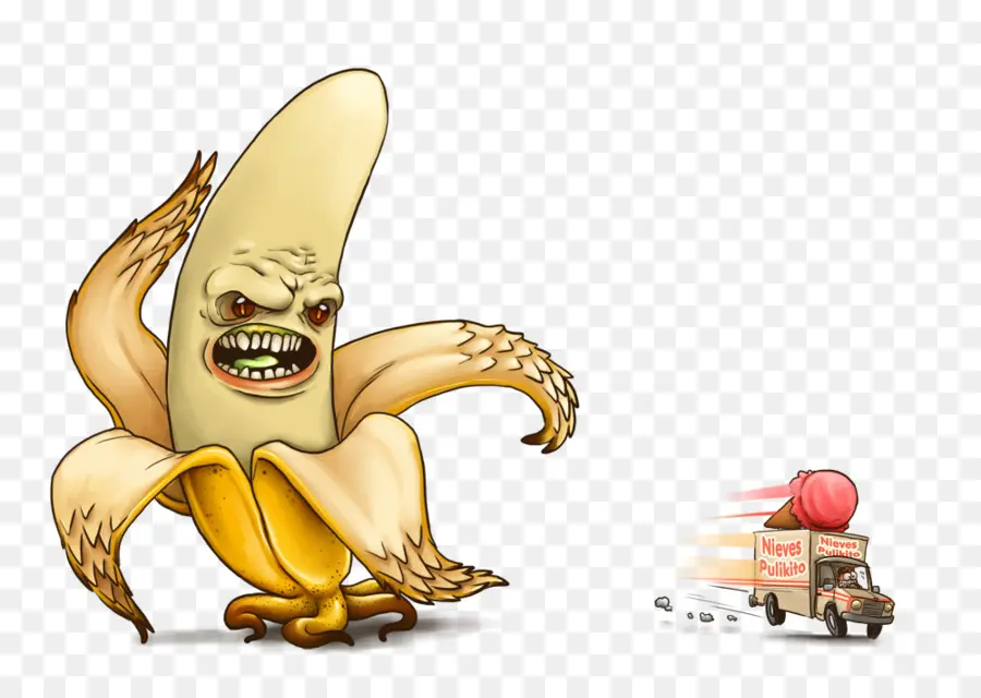 Monster Pisang，Buah PNG