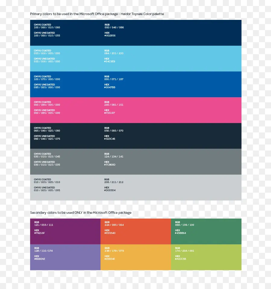 Palet Warna，Microsoft Office PNG