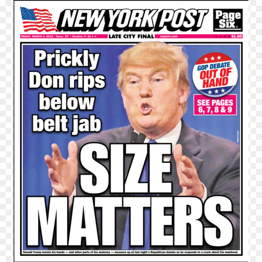 Donald Trump，New York Post PNG