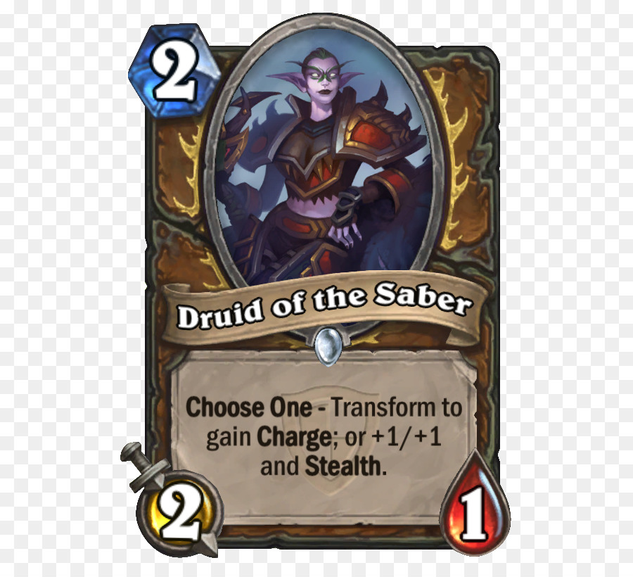 Hearthstone，Druid Dari Saber PNG