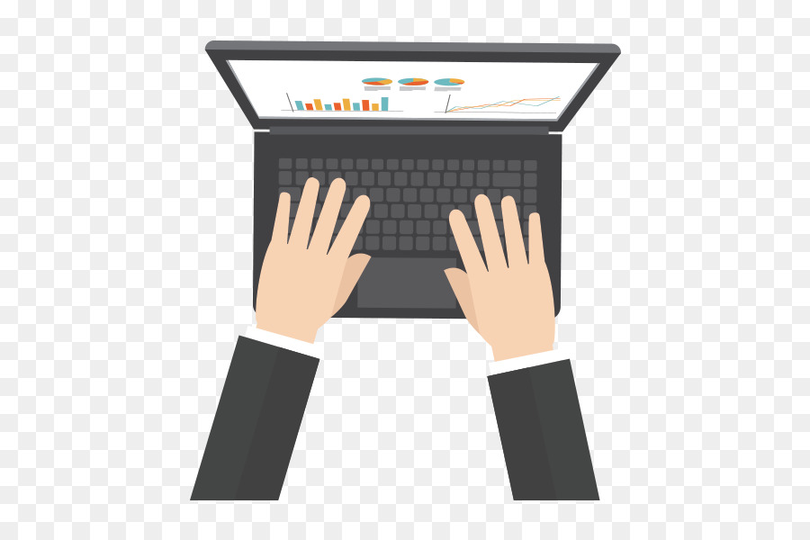 Laptop，Tangan PNG